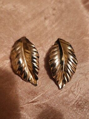 Gold Leaf Clip-On Earrings